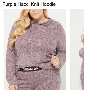 ⭐️FINAL⭐️NWT⭐️ Purple Hacci Knit Hoodie